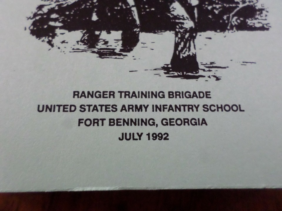 U.S ARMY RANGER HANDBOOK TRAINING BOOK MILITARY RANGER MANUAL BOOK | eBay