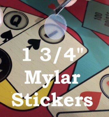 1 3/4'' Pinball Insert Leveling Mylar Stickers - Fix Cupped, Sinking Inserts!