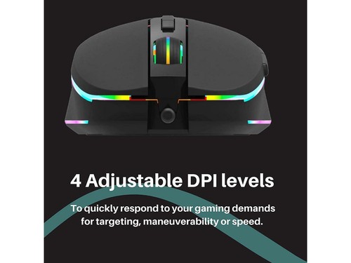 Mouse da gioco cablato PHILIPS RGB, DPI regolabile, comodo, ergonomico PC ottico - Foto 5 di 7