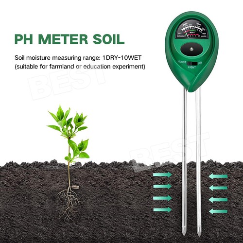3 in 1 Soil PH Tester Water Moisture Test Meter Kit For Garden Plant Testing OZ - Picture 11 of 11