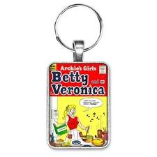 Archie's Girls BETTY & VERONICA #90 CLASSIC COOKING COVER Key Ring or Necklace