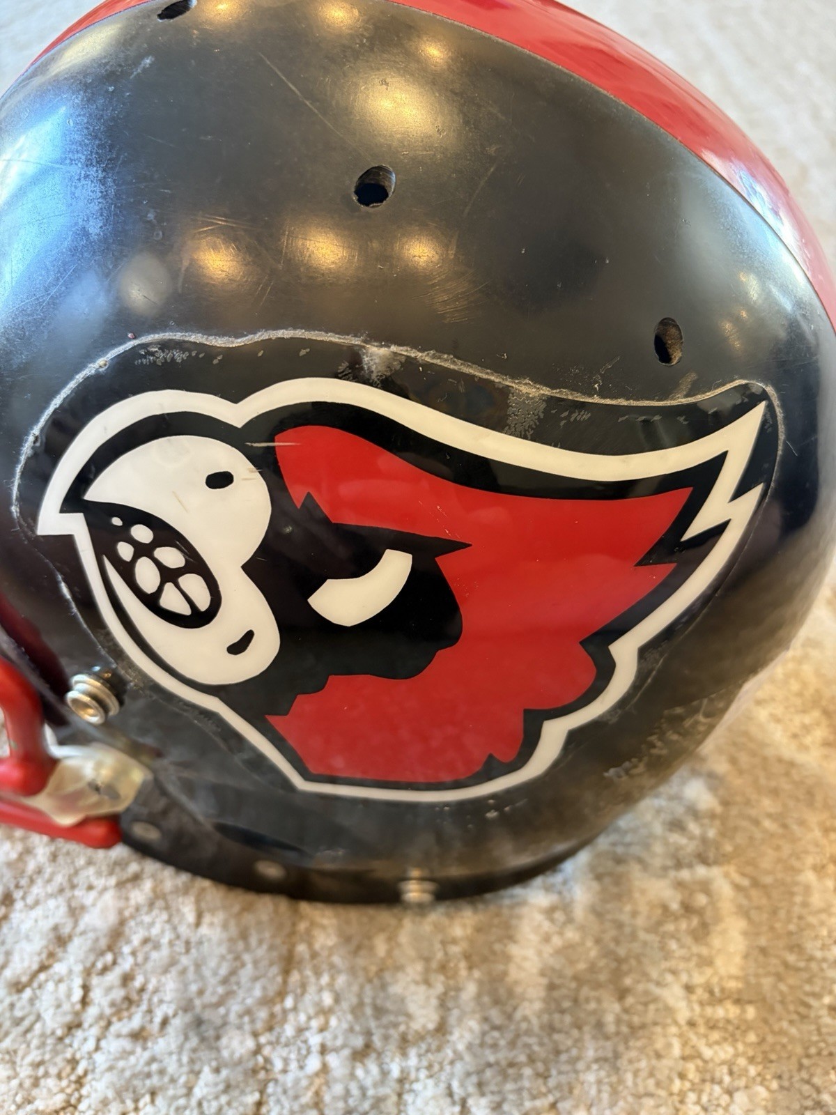 Louisville Cardinals BIKE AiR Power 1983 Vintage Game Used NCAA Football Helmet