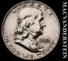 1953-D Silver Franklin Half Dollar - Scarce  Better Date  No Reserve  #L6768