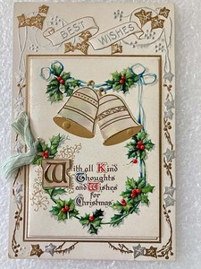 Mechanical Christmas Postcard early 1900’s B.B. London Series No. X 516