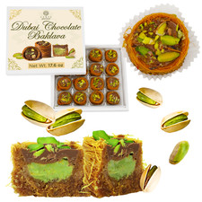 Dubai Chocolate Pistachio Baklava Gourmet Kataifi Dessert