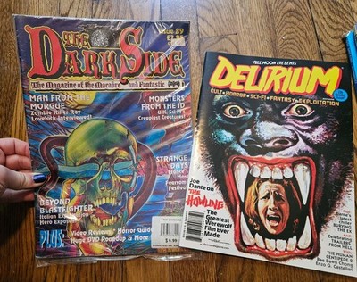 Set Of Two Horror Magazines, The Dark Side (89) And Delirium