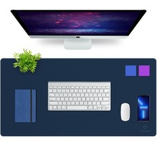 Desk Mat, Blotter, Dual-Sided Office Desk Pad, Waterproof Desk Mat for Deskto...
