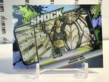 2026 Topps Chrome WWE AJ Lee Viral Shock Refractor SP #VIR-18