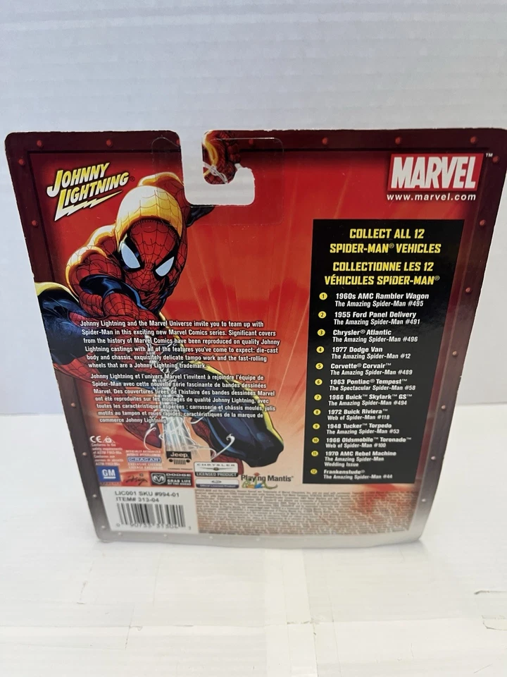 Johnny Lightning The Spiderman 1961 Pontiac Ventura 2004 Marvel - Image 2 of 4