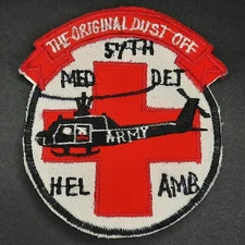 Original US Army 57 Medical Detachment Helicopter Ambulance Dust Off Asian Made