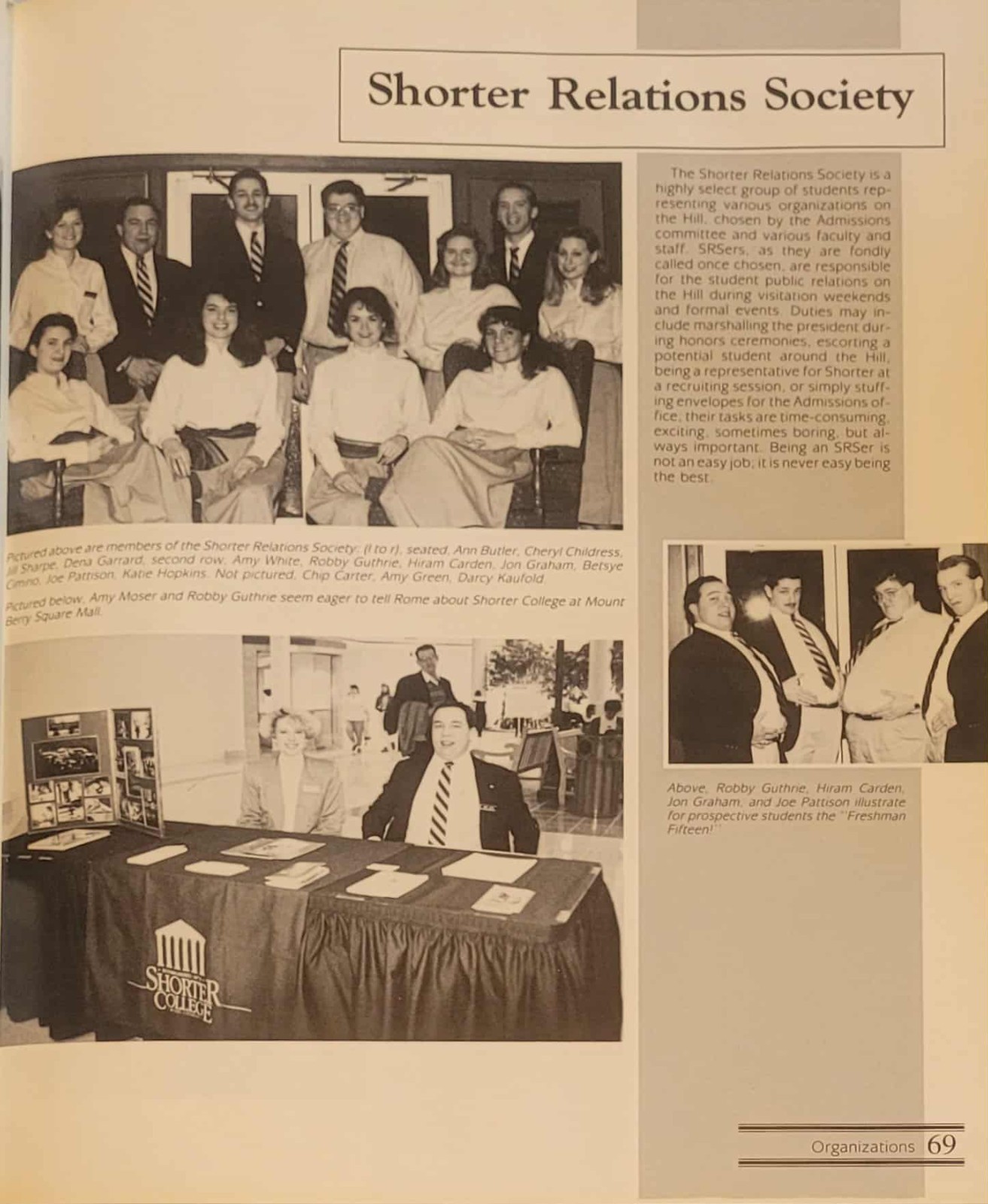 1991  Argo Yearbook SHORTER COLLEGE Rome, Georgia