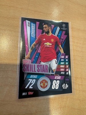 2020-21 Topps Match Attax UCL Extra - Super Skill Stars #SKI 5 - Bruno Fernandes