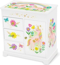 Giggle Honey Princess Musical Jewelry Box for Girls - Kids Music Box with Draw