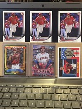 Mike Trout 6 Card Lot (3 - #1, #36, #HS-6, #76PI-12)