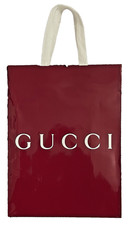 GUCCI Shopping Bag - New Rosso Ancora - Med Size - 10  x 13.75  x 5.5  Inches