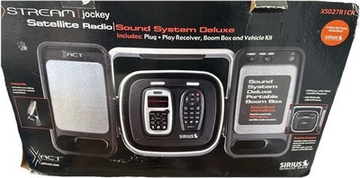 Stream Jockey Xact XS027 Sirius Satellite Sound System CD Player Radio Boom Box