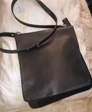 Coach Chelsea Slim Flap Crossbody Bag Silver Hardware Inner Pockets Strap