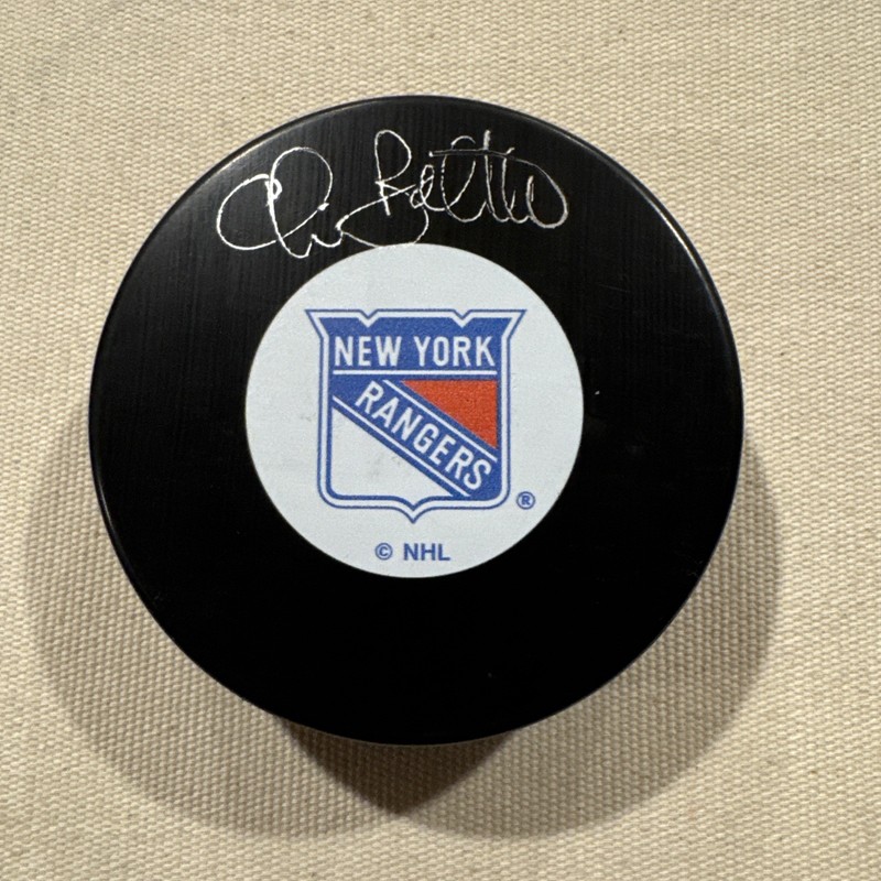 New York Rangers Tim Bothwell Signed Puck