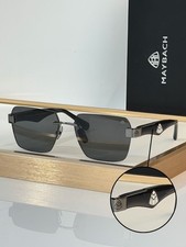 Maybach Luxury Rimless Sunglasses - Black / Grey - Premium Designer Eyewear