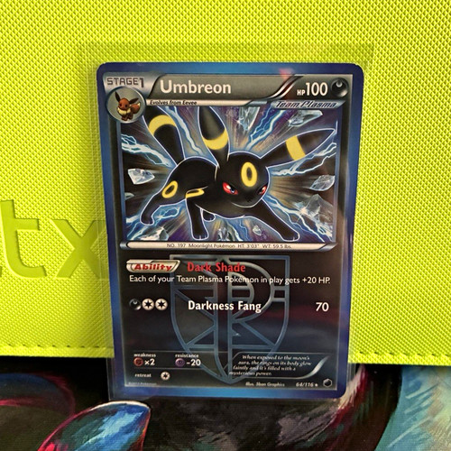 Pokémon TCG Umbreon 64/116 Team Plasma Plasma Freeze deck exclusive