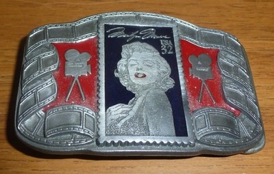 Vintage Marilyn Monroe Belt Buckle made in USA American Legends Foundry MM-2