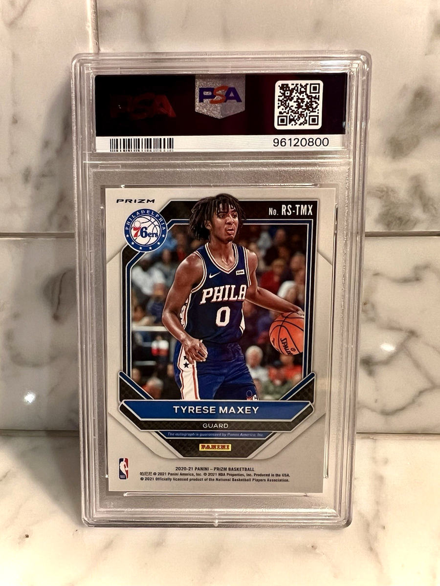 F1レーサー　ジャッキー・イックス直筆サイン Tyrese Maxey 2020-21 Panini Prizm Rookie Signatures #TMX Choice