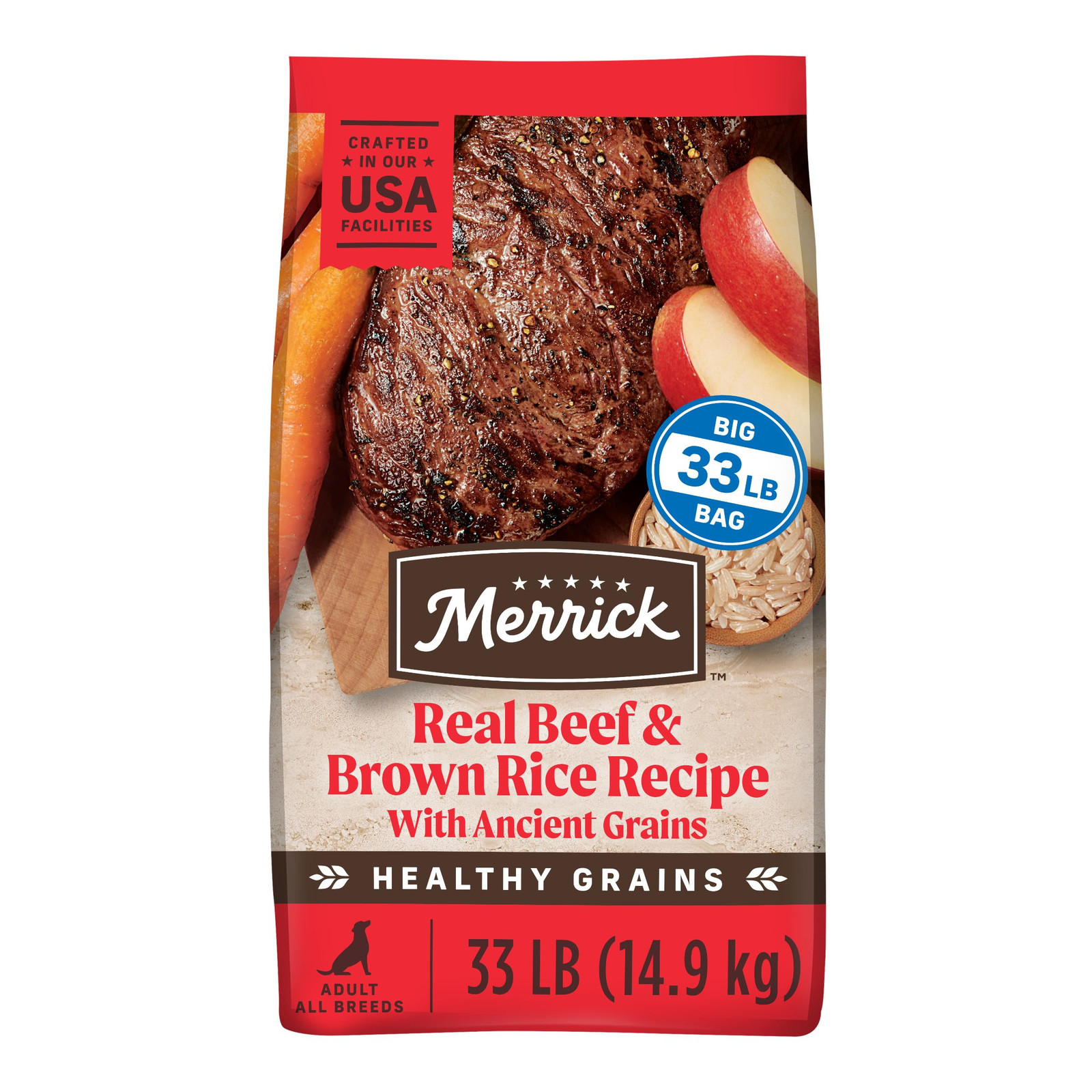 Beef And Brown Rice 33 Pound Bag