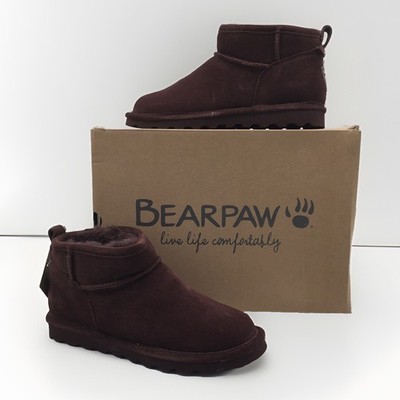 Bearpaw Super Shorty Womens Boots US Size 7 in Walnut