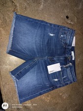Vervet Los Angeles Womens Size M Blue Denim Cut-Off Shorts Medium Wash 5-Pocket
