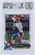 Jack Flaherty Cardinals Baseball Slabbed Rookie Card. rookie card picture