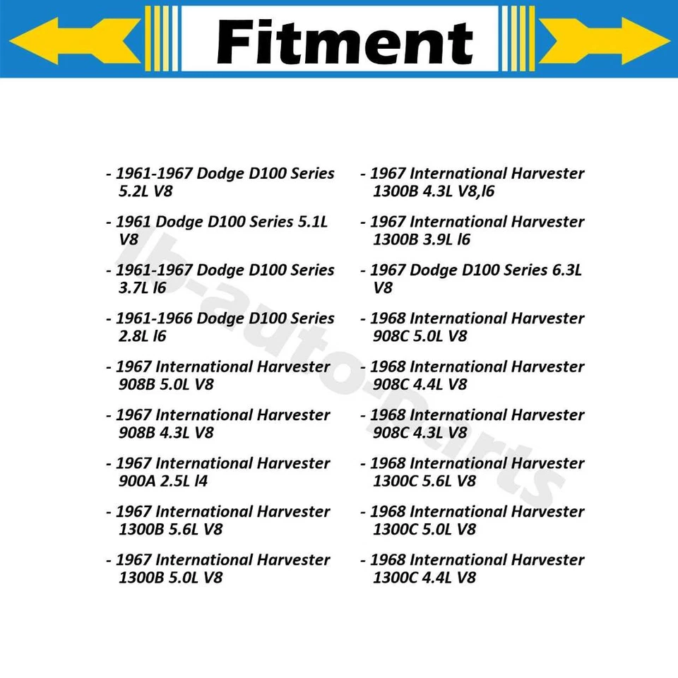 Линия переднего тормозного шланга 2x для 1967 International Harvester 1300B 3,9 л - Изображение 2 из 4