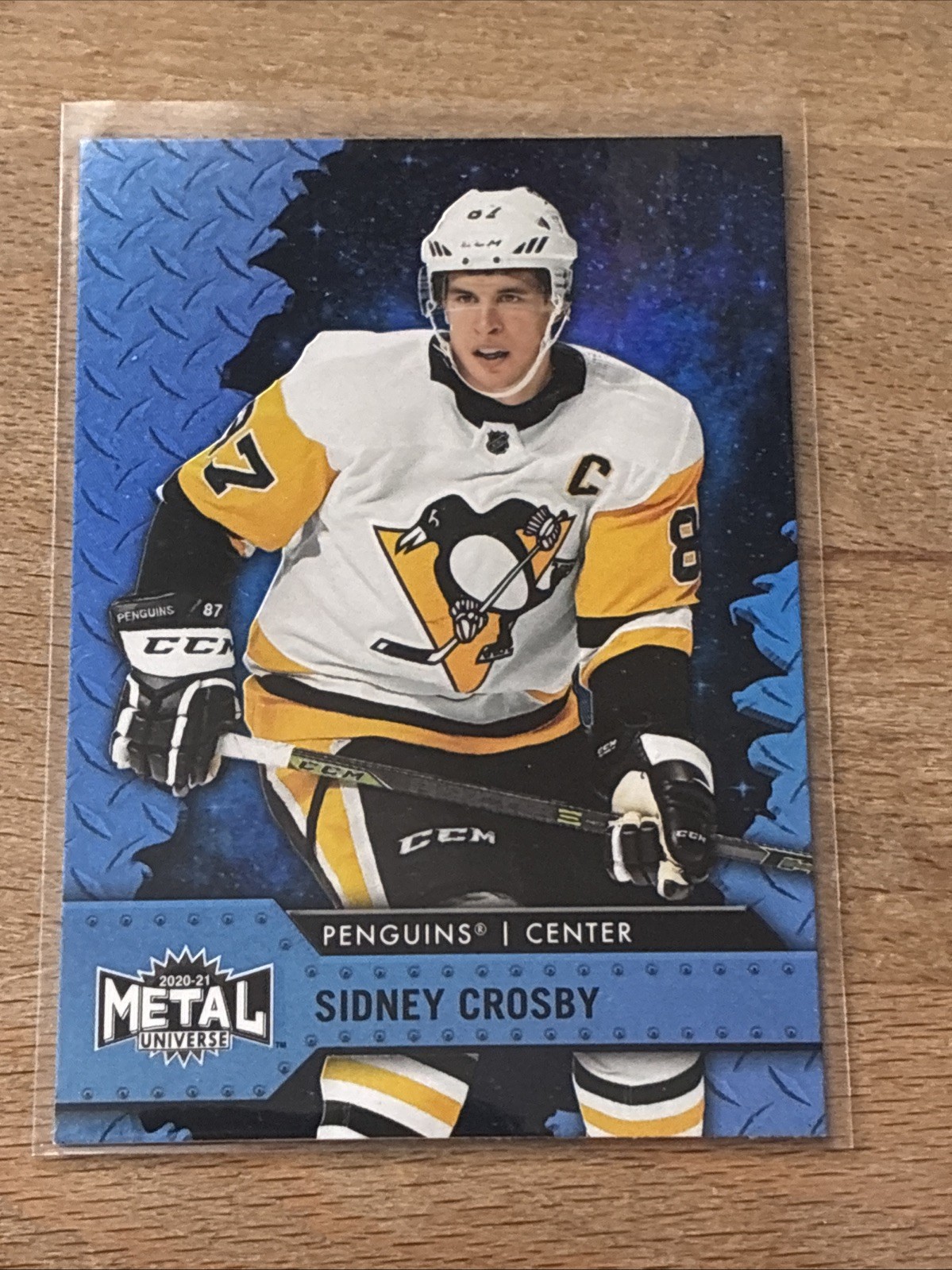 Sidney Crosby BLUE SPECTRUM 2020-21 Skybox Metal Universe #87 Penguins (SP)