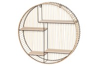 Wandregal Aus Rattan, Ø 50 Cm
