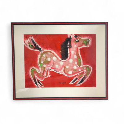Willy Szesztokat - signiertes Gemälde 1960 ''Pferd'' - gerahmt - 76cm x 62cm