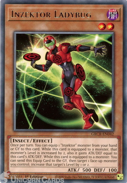 GRCR-EN042 Inzektor Ladybug :: Rare 1st Edition Mint YuGiOh Card