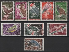 Ivory Coast small lot of used stamps Birds 1965 Côte d'Ivoire