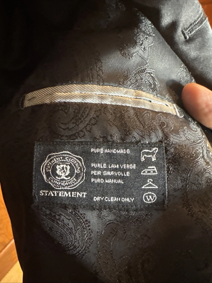 Juego de esmoquin Statement Italy 3 piezas negro Foto 3 de 4