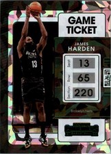 2021-22 Panini Contenders Game Ticket Green Ice #64 James Harden - BSK