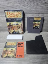 Nintendo NES Dungeon Magic Sword of the Elements Manual Cartridge & Box