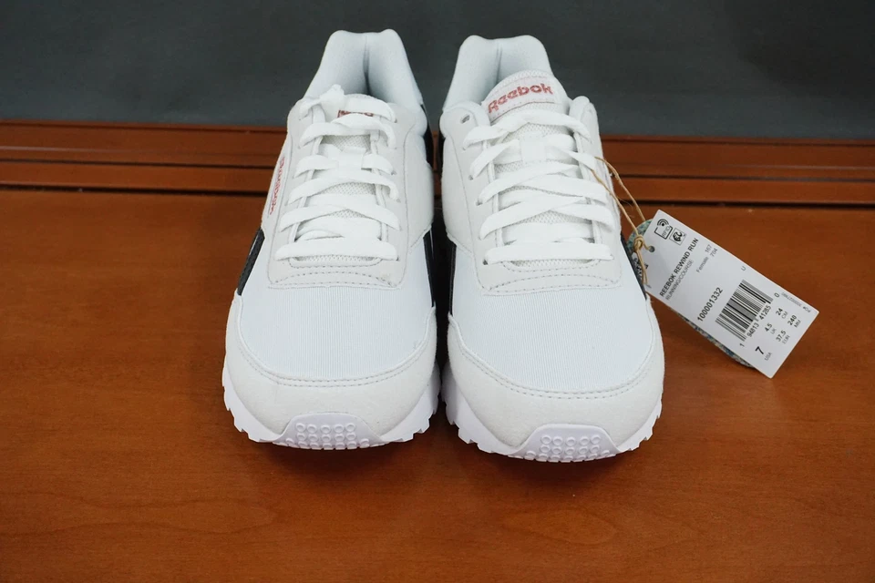 Reebok Rewind Run Shoes Womens Size 7 White Black Comfort Footbed Running New - Image 2 of 4