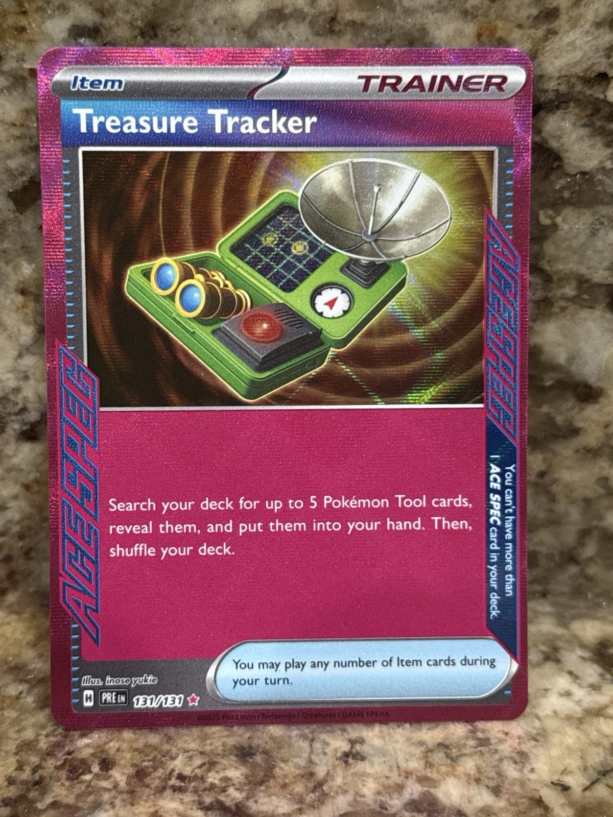 Treasure Tracker 131/131 Sv: Prismatic Evolutions Holo - NM