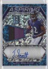 2018 Panini Spectra Aspiring Neon Blue Prizm 98/99 Jaleel Scott Patch Auto rf2