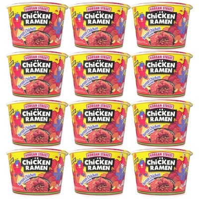 SALE,MHD23.07.2026! Korean Street Korean Chicken Flavor Ramen Nudeln12x 112g