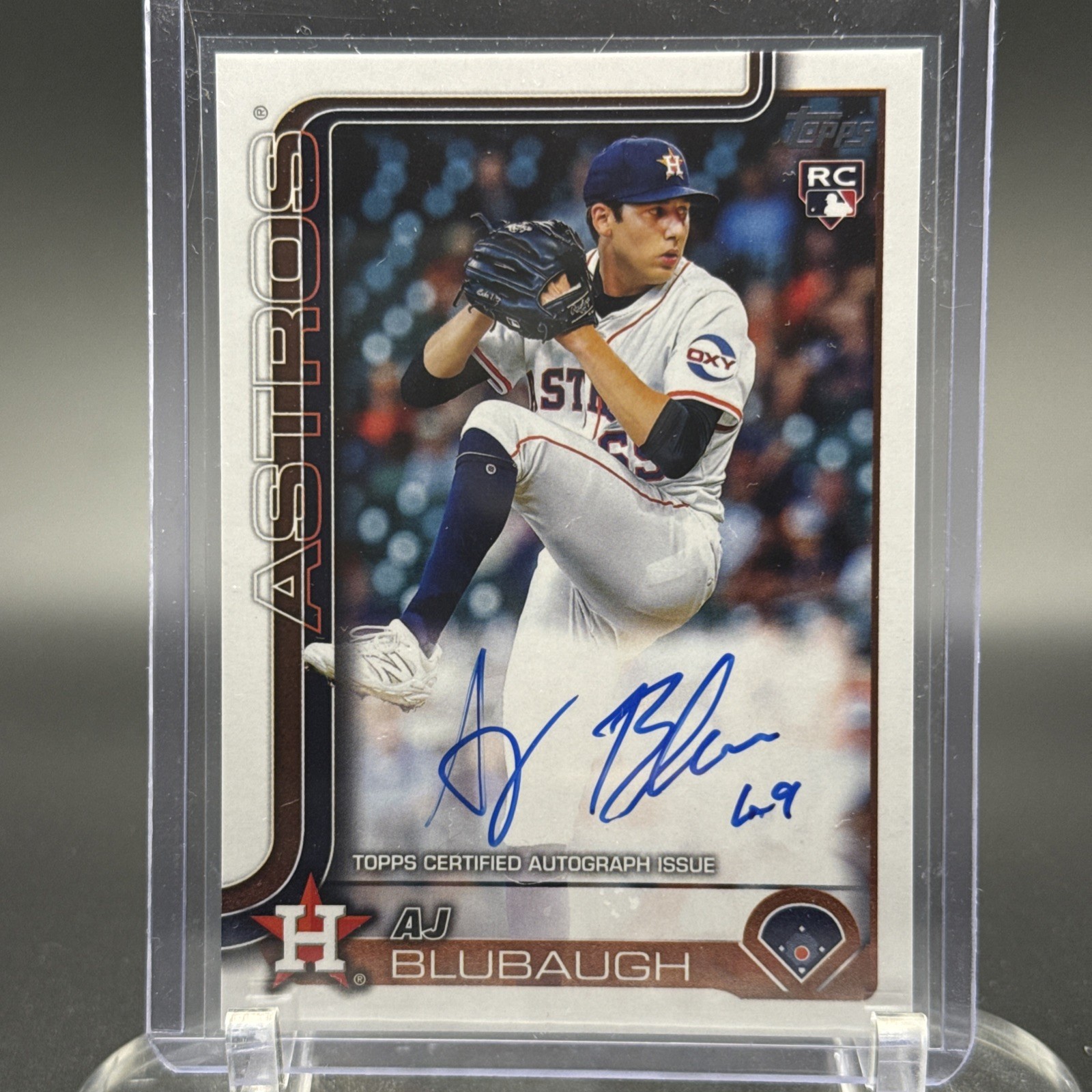 2025 Topps Update Series #US177 AJ Blubaugh RC Autograph card Real One AUTO