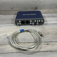 M-Audio Fast Track Pro Digital Recording Interface MIDI 2.0 Audio W/USB Cable