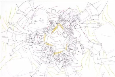 Hidamari Sketch Original Postcard Set Shaft 50th Anniversary Collection