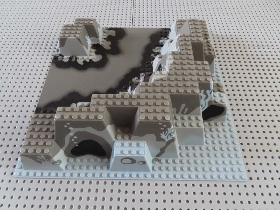 LEGO 3D Platte Canyon Felsen Unterwasser 6024px3 32x32 dunkelgrau 6199 SG - Bild 4 von 4