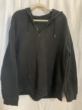 All In Motion Womens XL Black Pullover Hoodie Textured