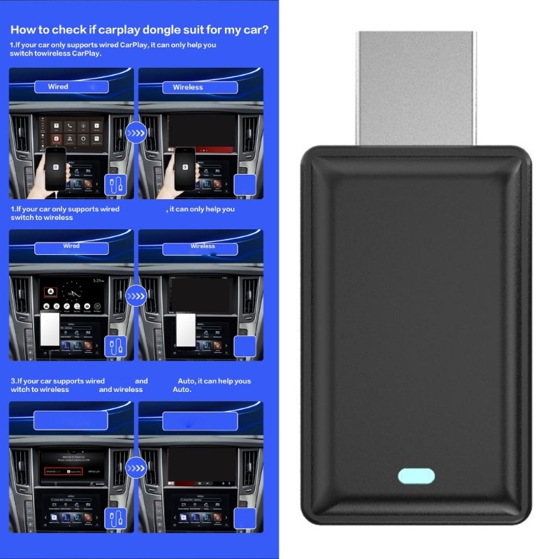 In Car Vehicle Video Connection Box Transform Wired Device to Wireless with Ease