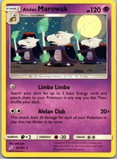 Alolan Marowak 64/181 Rare Team Up Pokemon Near Mint